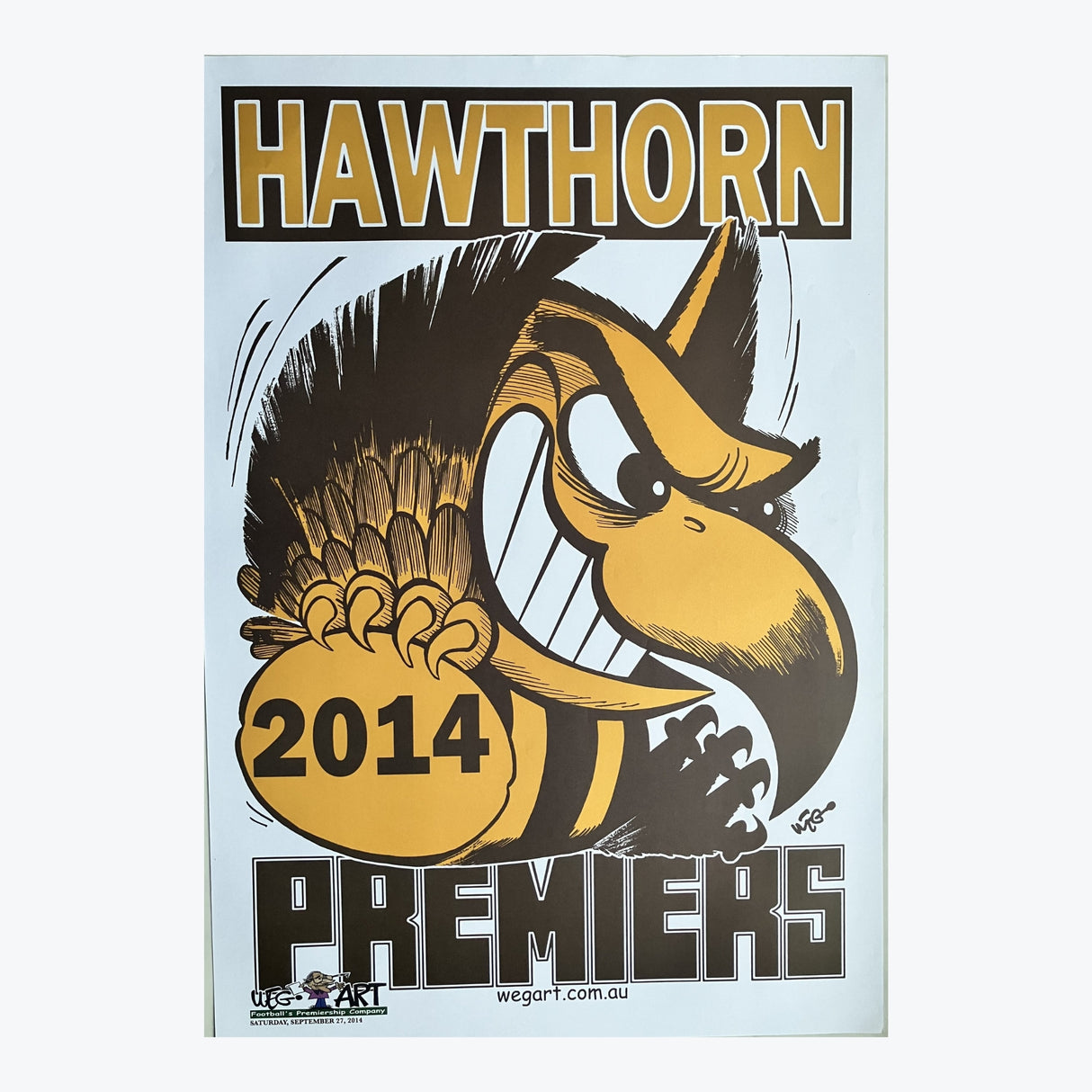 Hawthorn Hawks 2014 WEG Premiers Poster