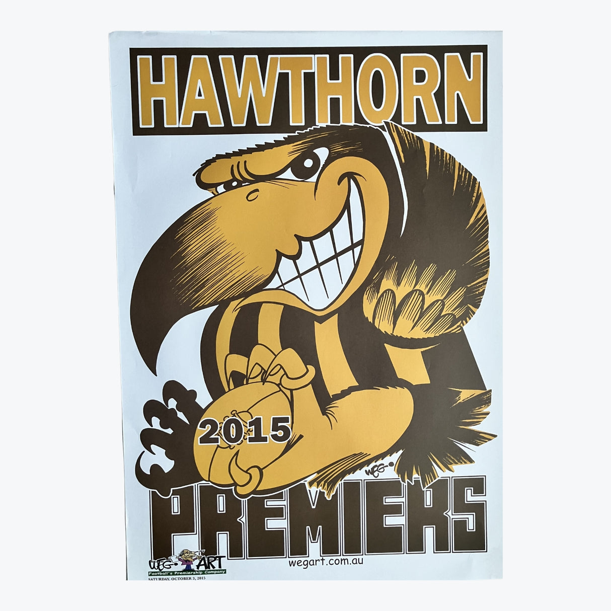 Hawthorn Hawks 2015 WEG Premiers Poster