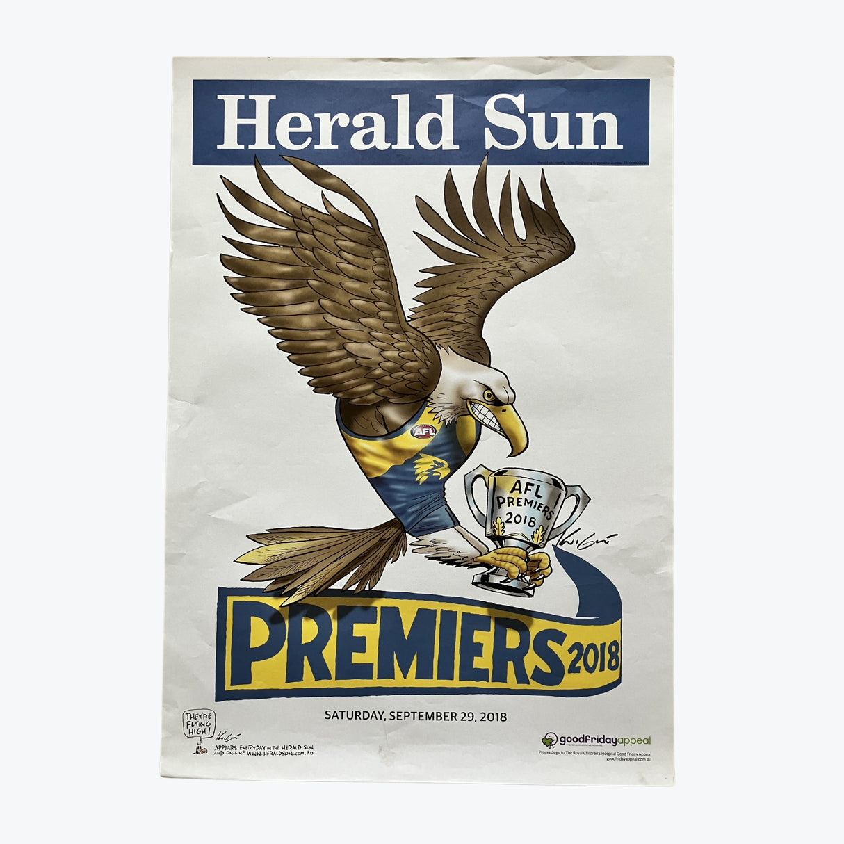 West Coast Eagles 2018 WEG Premiers Poster
