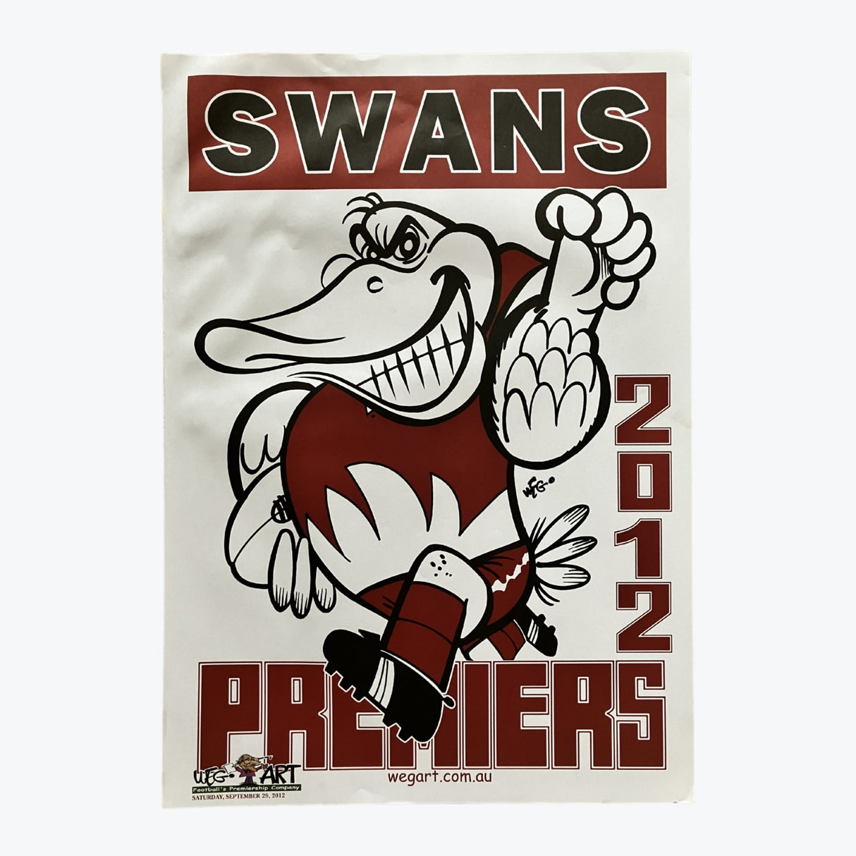 Sydney Swans 2012 WEG Premiers Poster