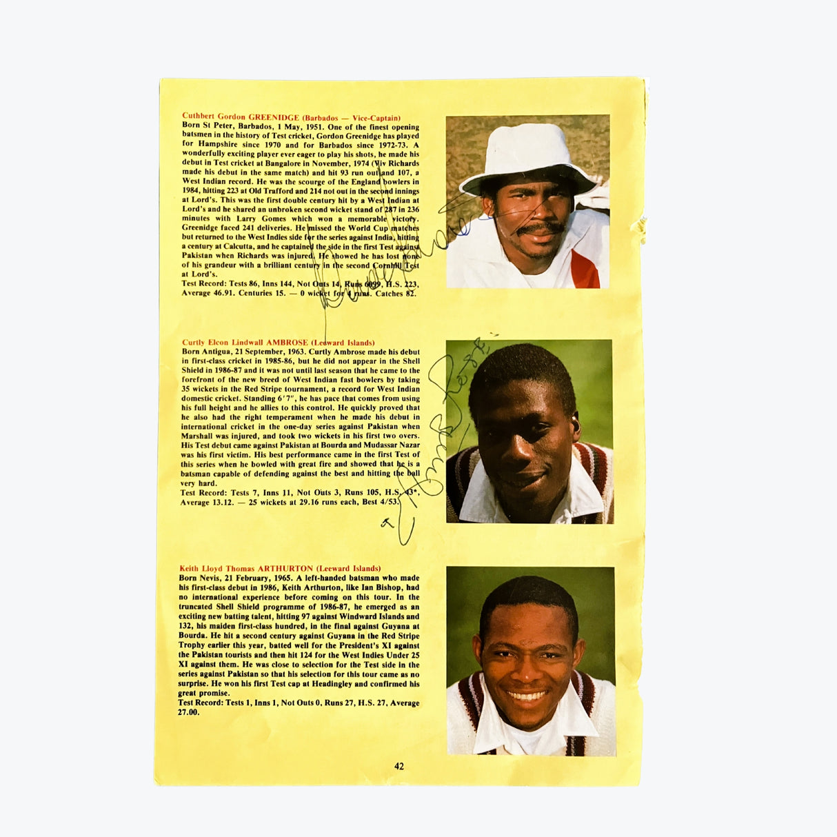 West Indies Tour Party