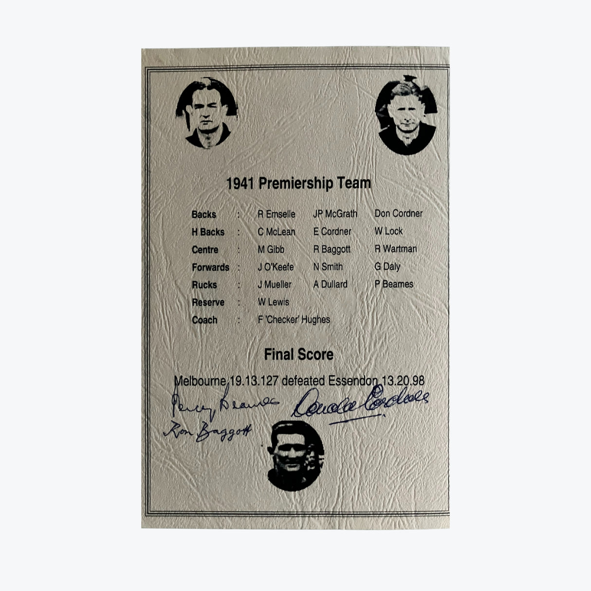 Melbourne Demons 1941 Premiers