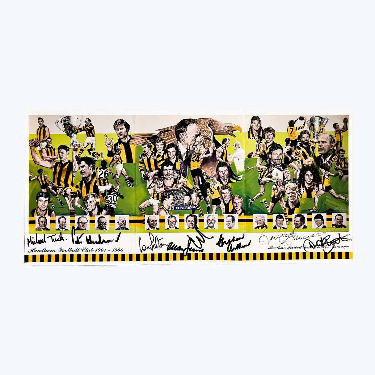 The Ultimate Hawks Premiership Team Signed Poster