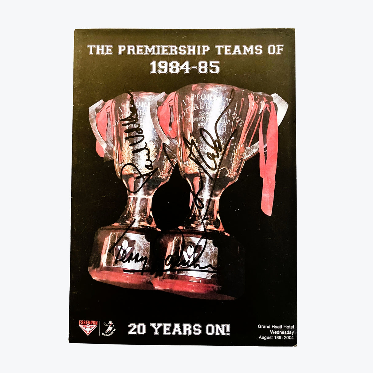 The Premiership Teams of 1984-85 Signed Program