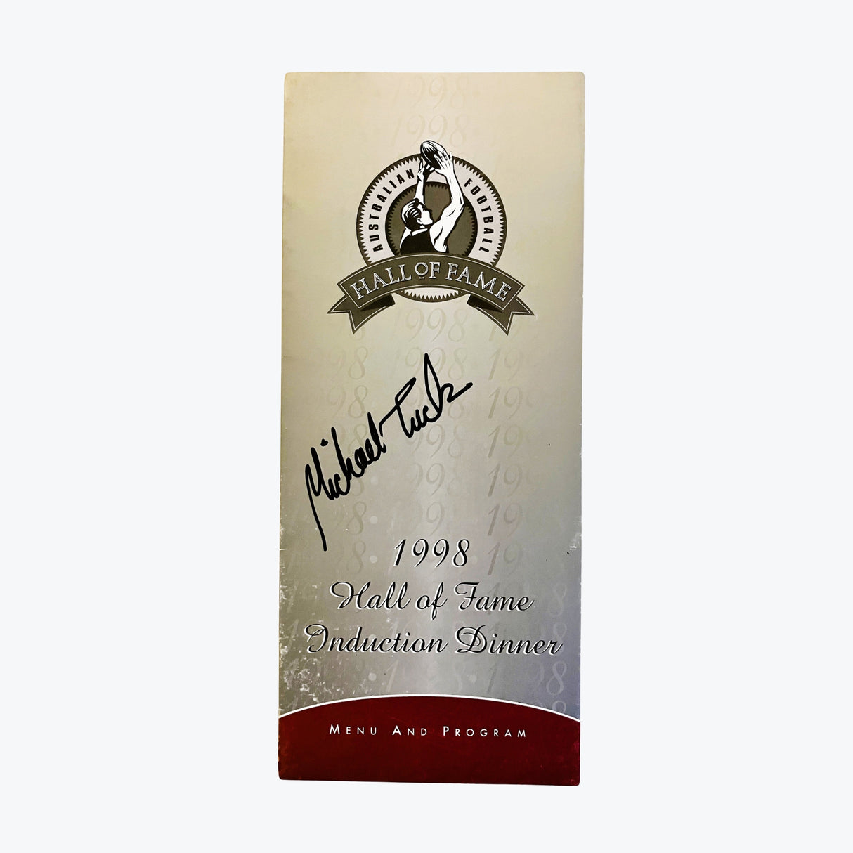 1998 AFL Hall of Fame Induction Dinner Signed Program