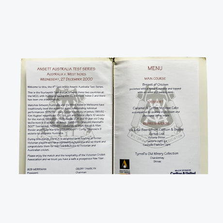 2000 Australia vs West Indies Test Series