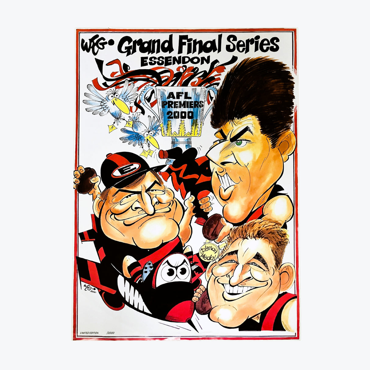 Essendon Bombers 2000 WEG Premiership Poster
