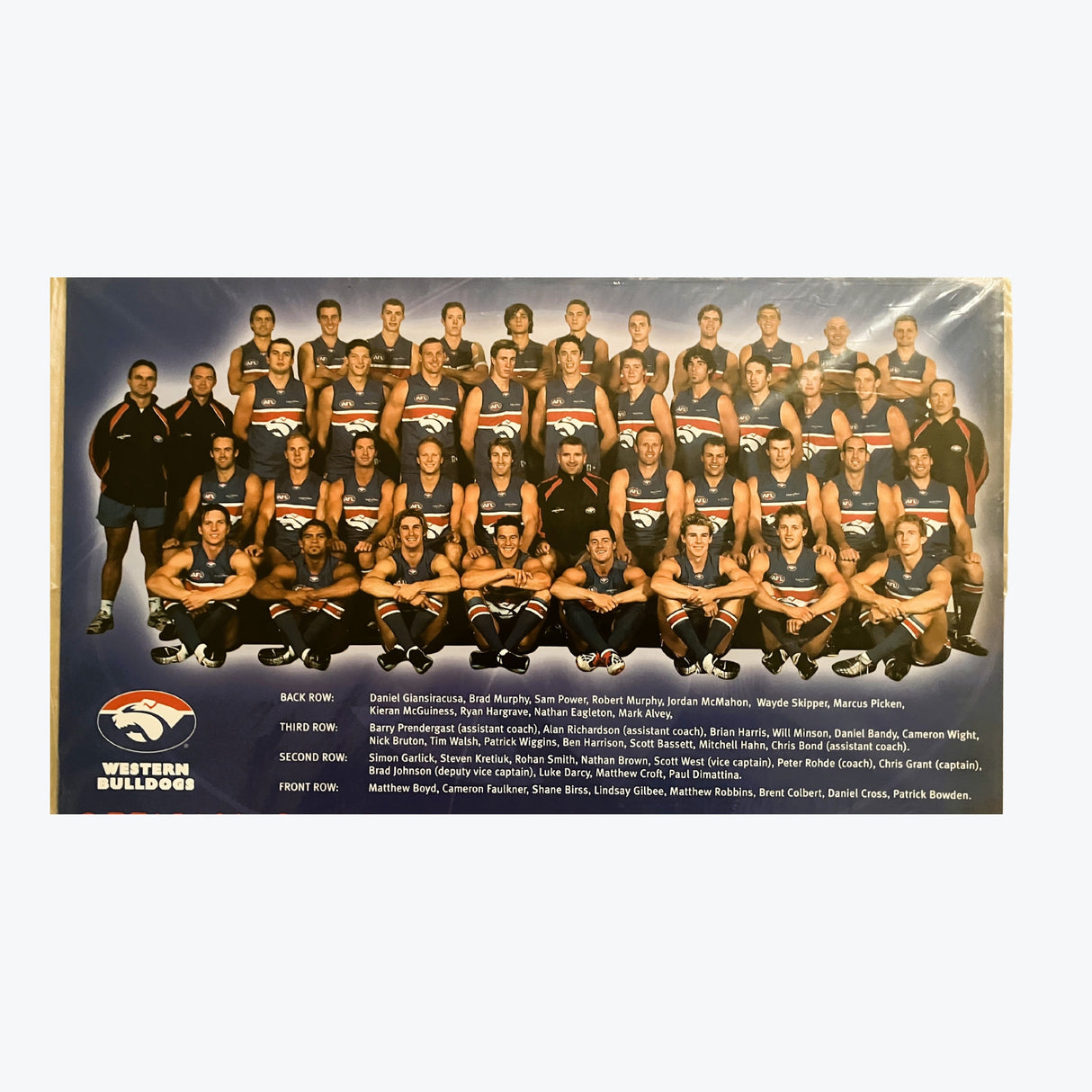 Official 2003 AFL Stickers and Wallchart
