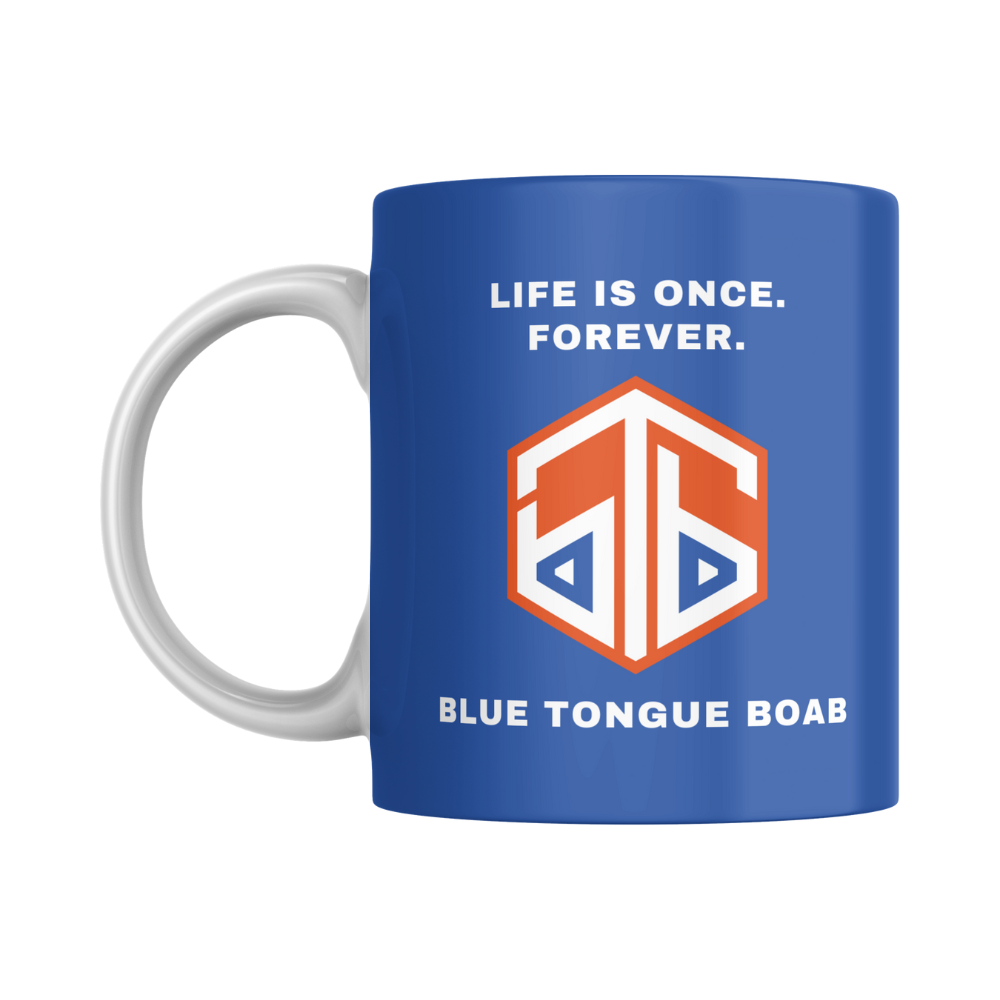 Blue Icon Tagline Mug