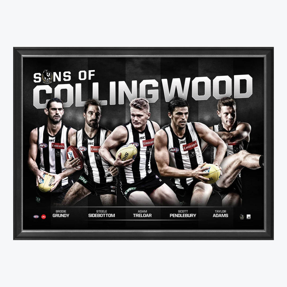 COLLINGWOOD - SONS OF COLLINGWOOD - PLAYER POSTER FRAMED