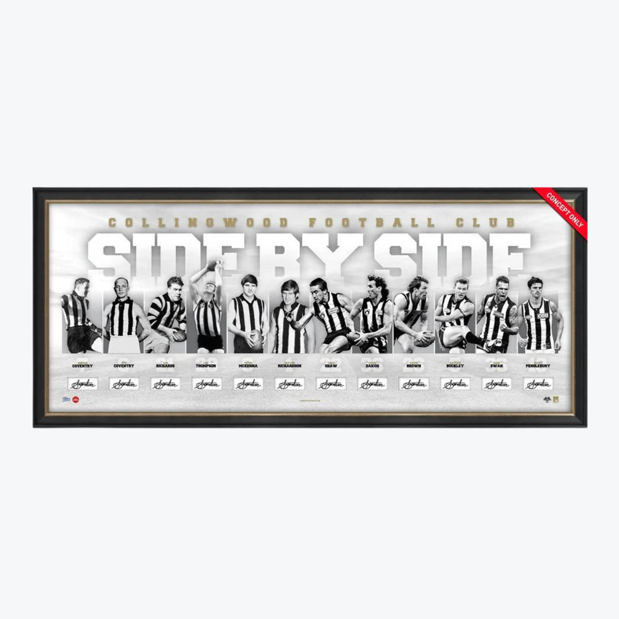 COLLINGWOOD 125TH ANNIVERSARY SIGNED 'SIDE BY SIDE'