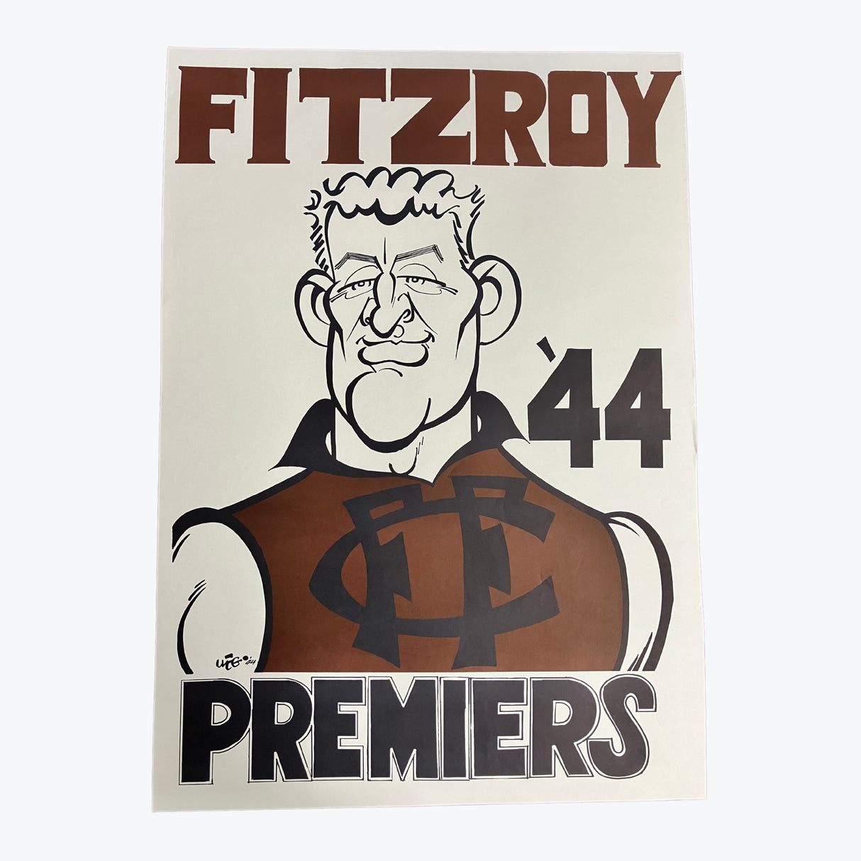 Fitzroy Lions 1944 WEG Premiers Poster