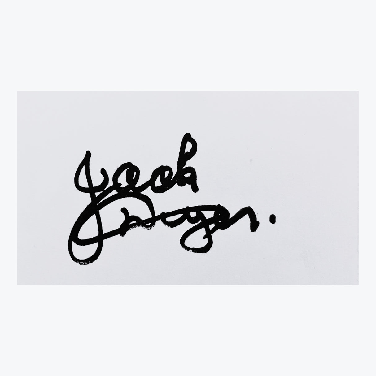 Jack "Captain Blood" Dyer Photo and Signed Card