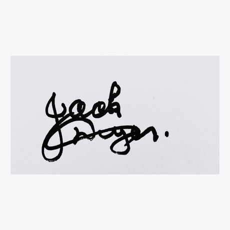 Jack "Captain Blood" Dyer Photo and Signed Card