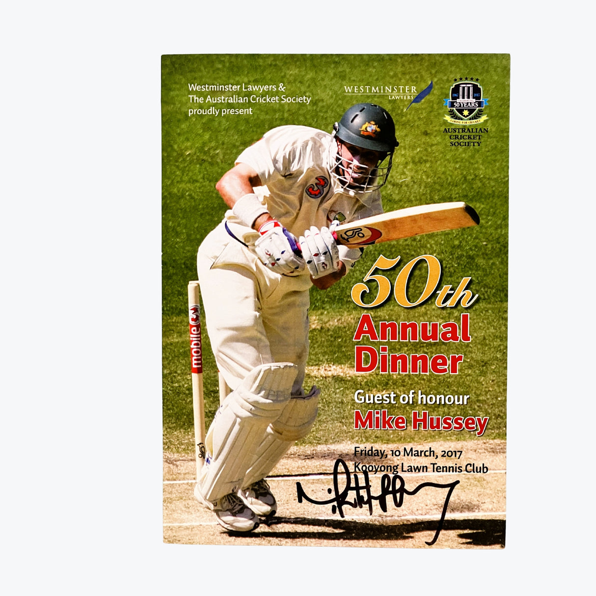 Australian Cricket Society 50th Annual Dinner
