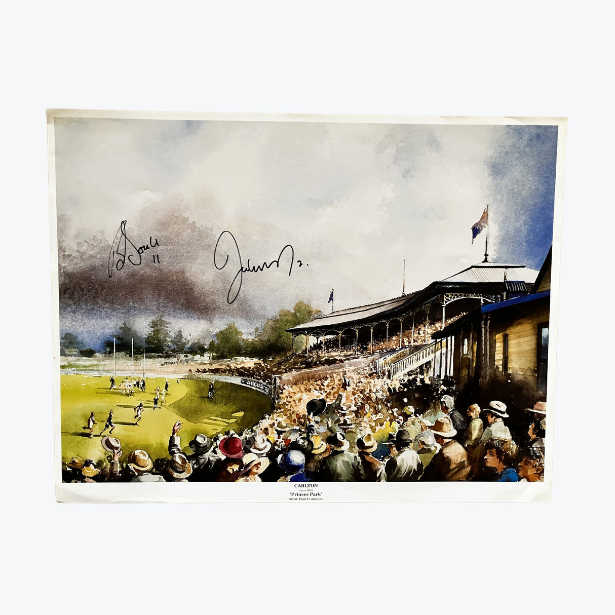 Carlton Princes Park, circa 1932 Signed Poster