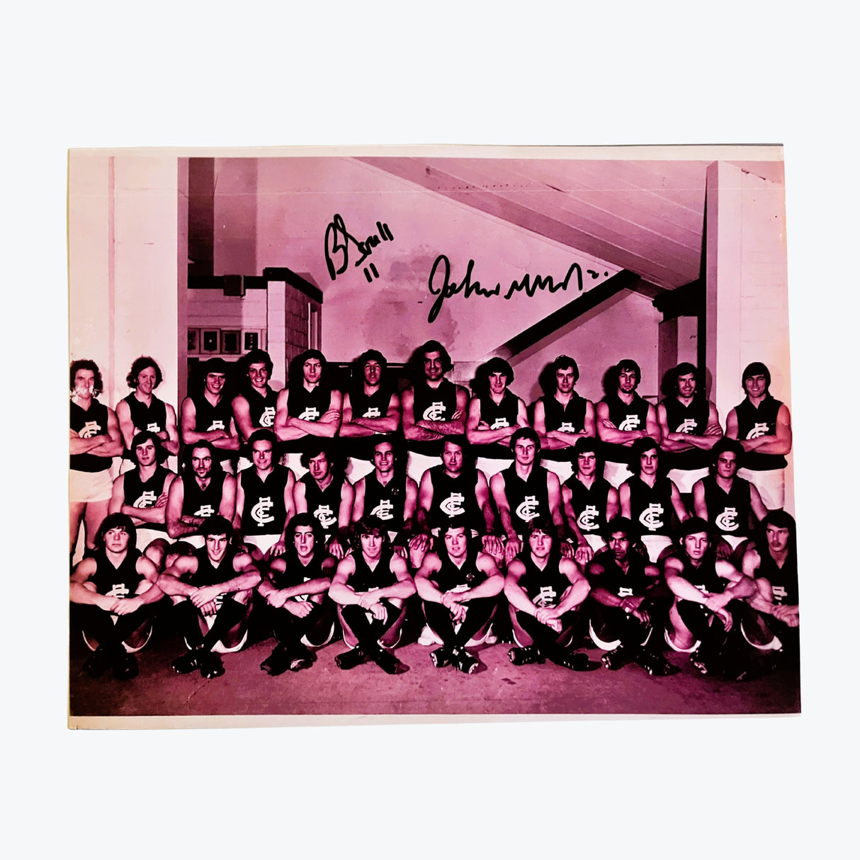 Carlton Blues 1976 Signed Team Photo