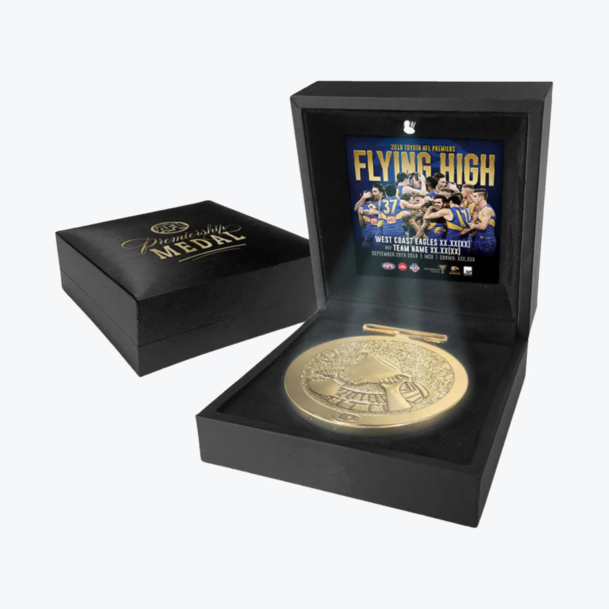 WEST COAST EAGLES 2018 AFL PREMIERS MEDAL