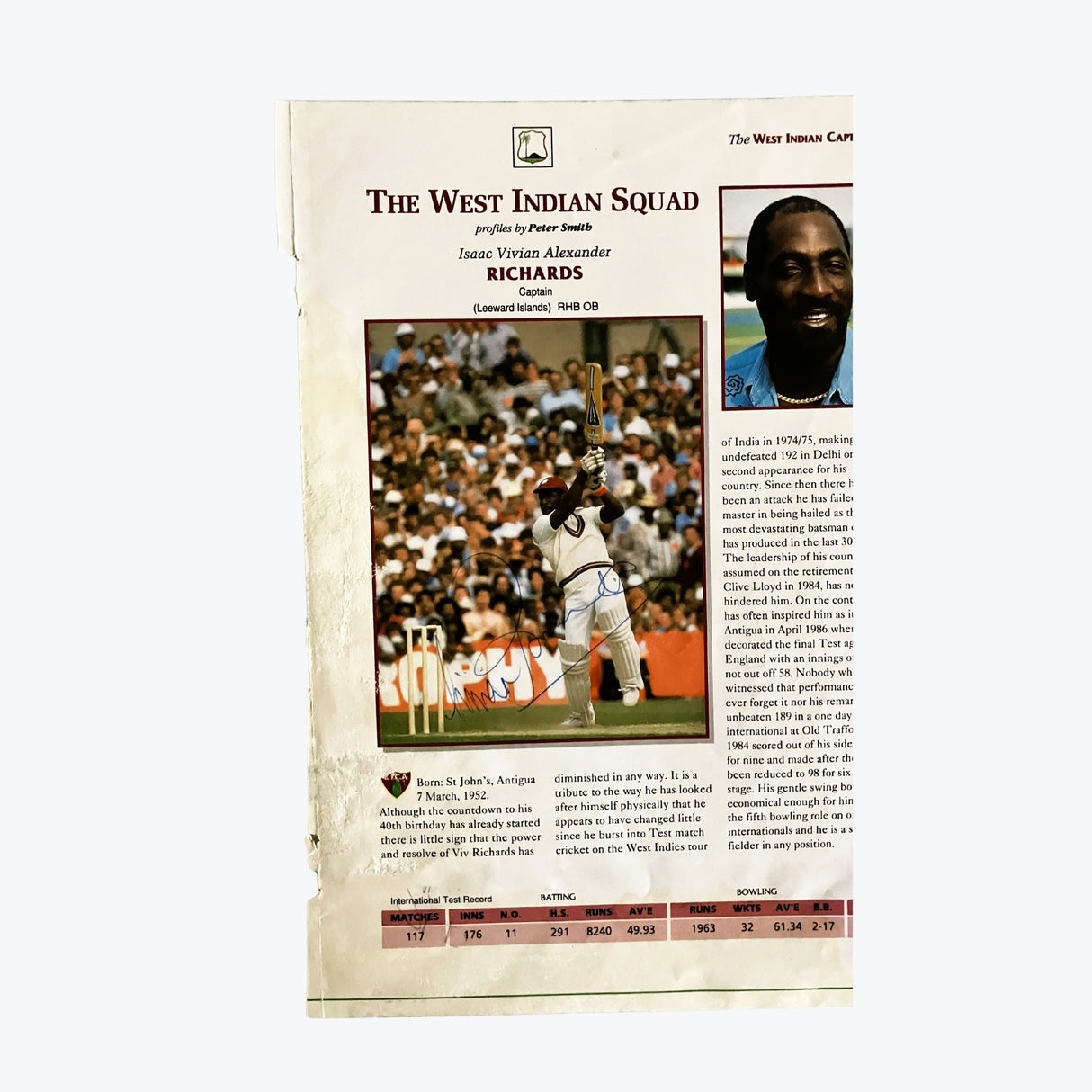 West Indies Tour Party