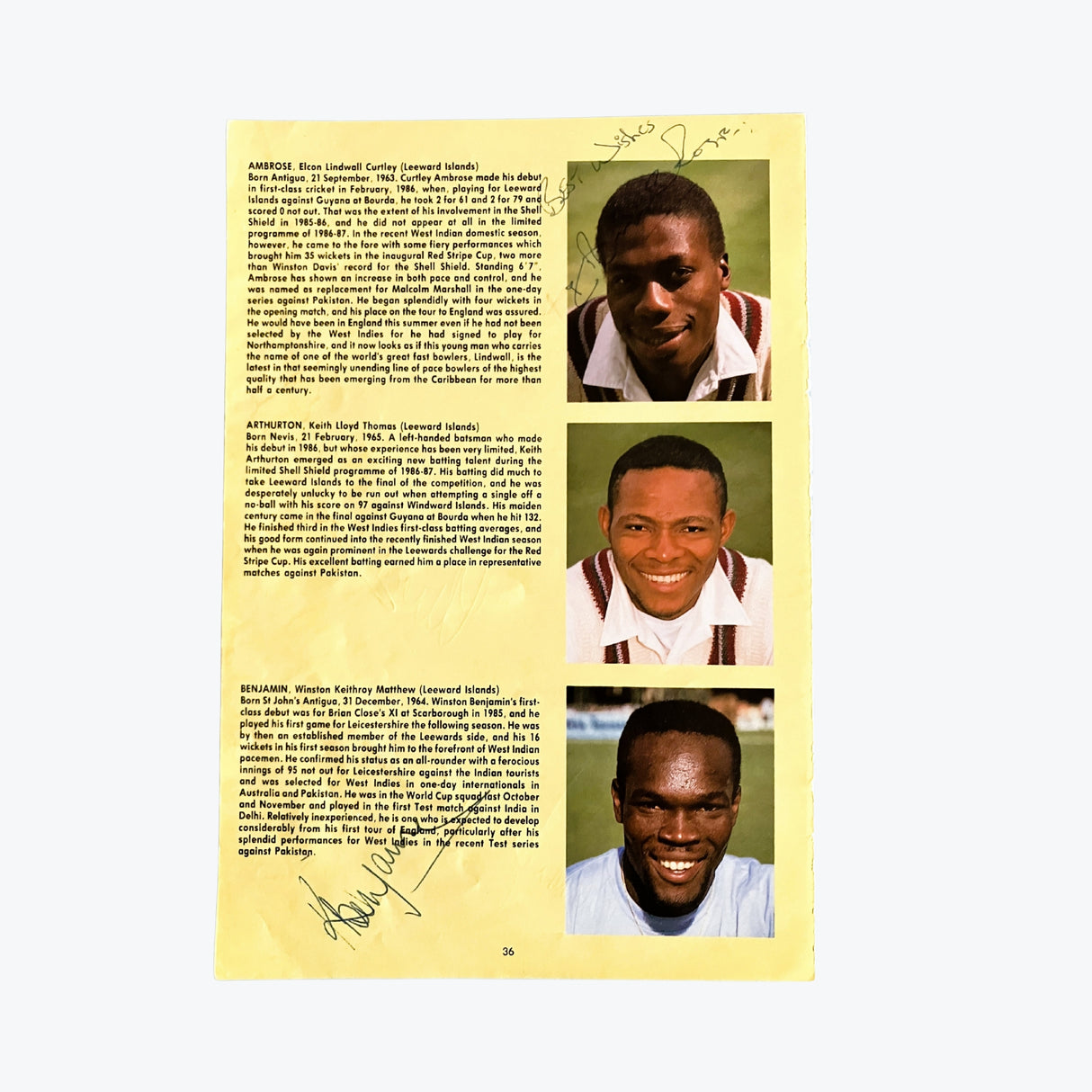 West Indies Tour Party