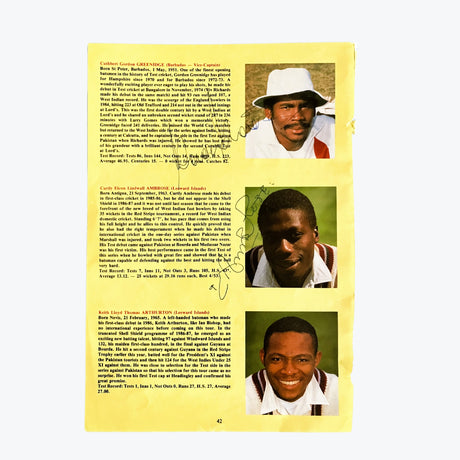 West Indies Tour Party