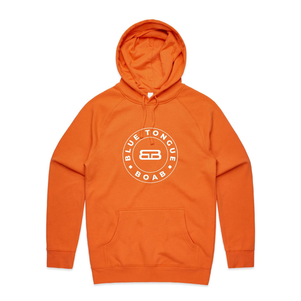 College Logo Hoodie Mens Orange